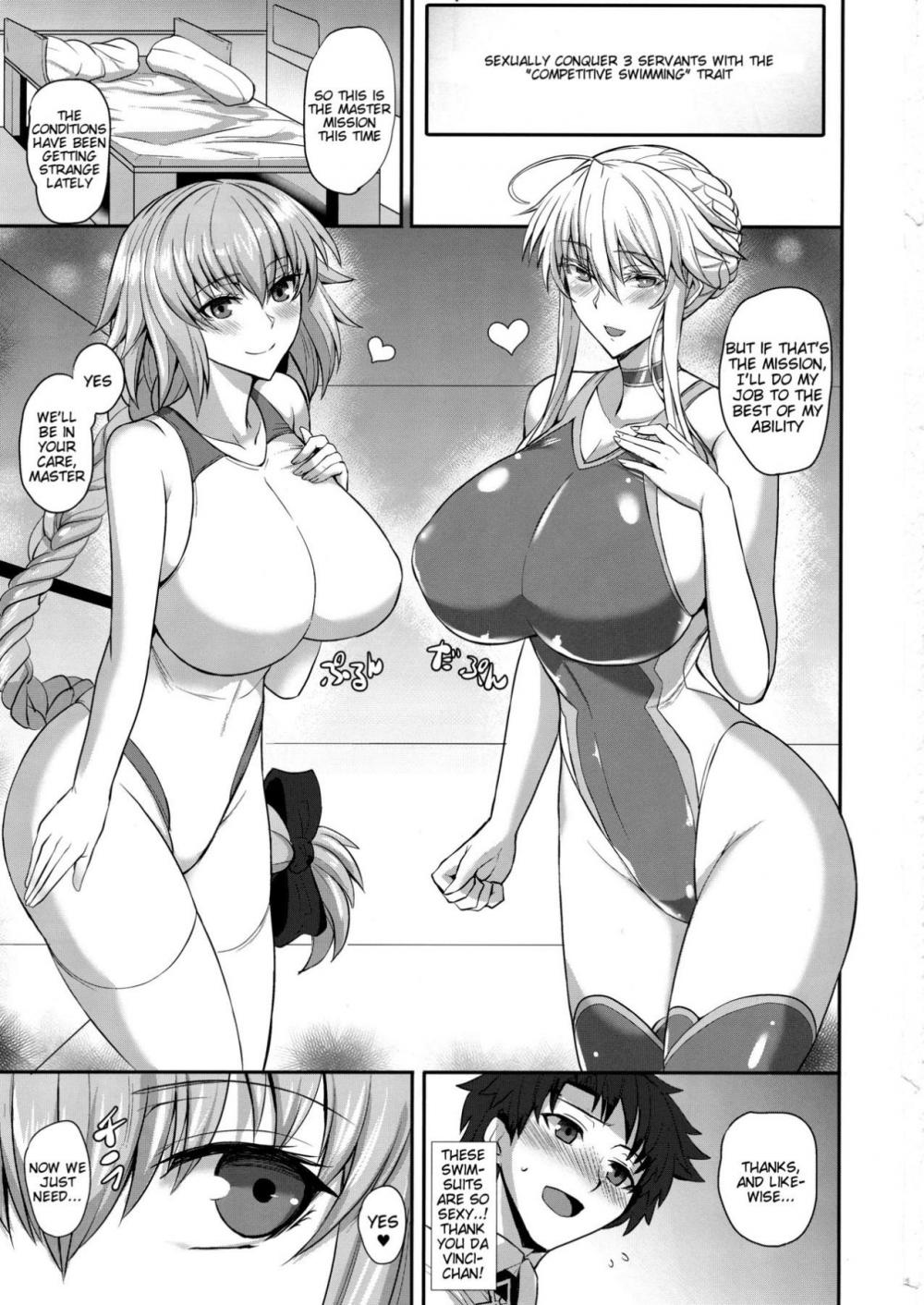 Hentai Manga Comic-A "Swimming Race" With My Special Servant-Read-2